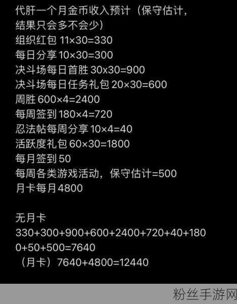 火影忍者手游深度探索，金币获取全攻略，解锁忍者世界的财富密码