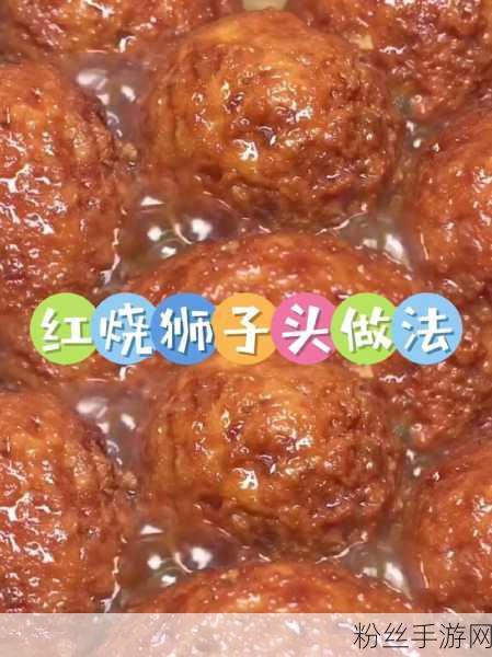 创造与魔法美食探索，揭秘红烧狮子头的制作秘籍