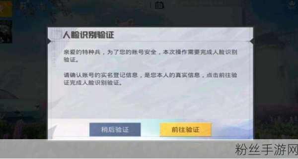 和平精英人脸识别遇难题？系统繁忙怎么办？