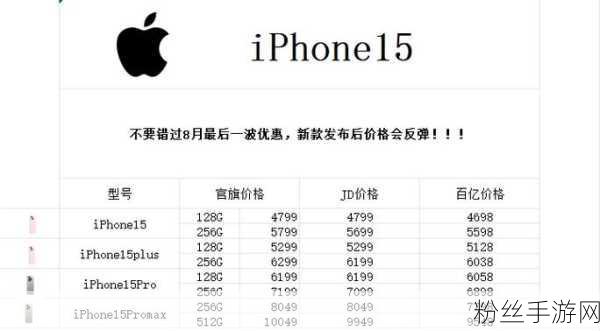 iPhone 15价格风暴来袭，手游玩家迎来史上最低入手良机