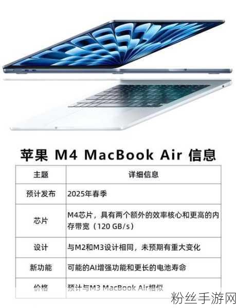 游戏玩家迎来新助力，苹果MacBook Air M4芯片量产，性能飞跃