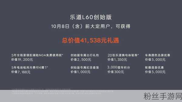 手游新纪元，租电池方案引爆市场，乐道L60成玩家新宠，李斌豪言产能破万