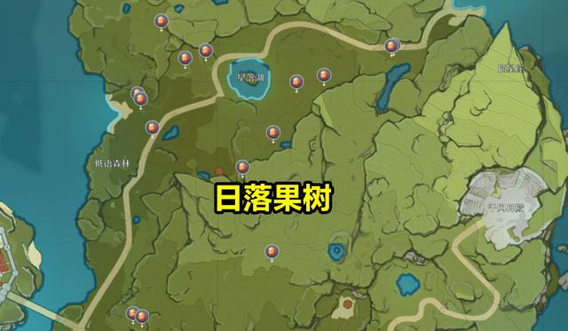 原神业果木采集全攻略，分布位置大揭秘